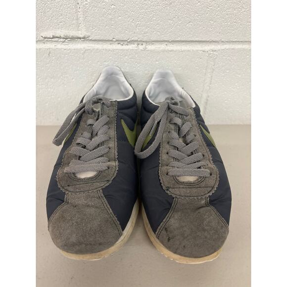 Nike SZ 9 classic cortez nylon sneaker green blue gray low suede 354698-030 main image 5